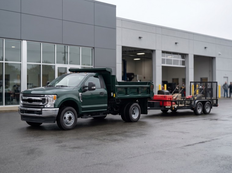 Landscaping & Lawn Care fleet collision repair at TriState Collision Center